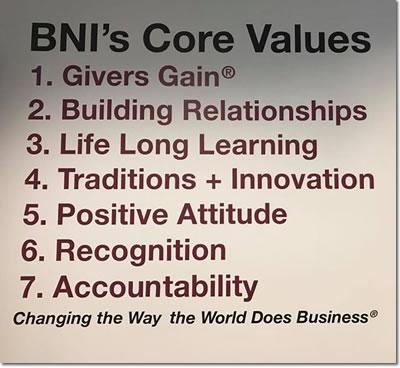 BNI Rochester, New York Core Values